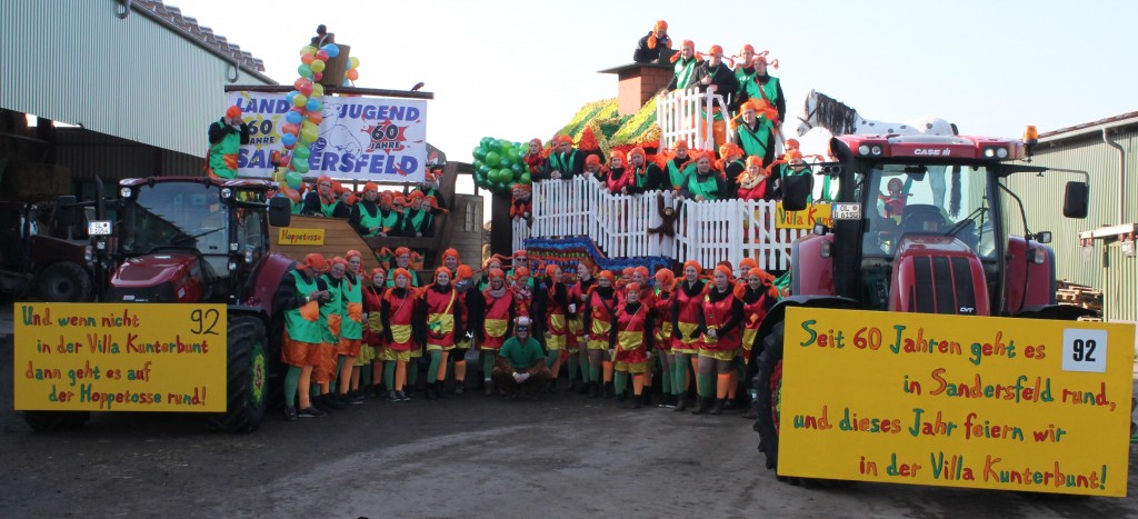 Gruppenfoto LJ Sandersfeld Fasching 2015 1